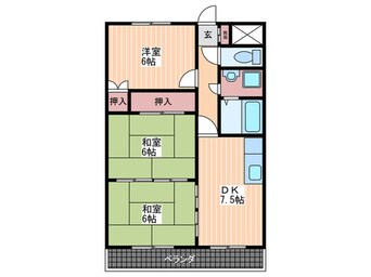 間取図 コーポ杉原