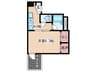 メゾン小町(1－4F) 1Kの間取り