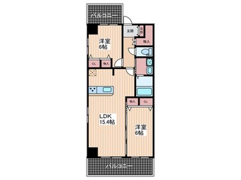 間取図 白島城北東亜ビル