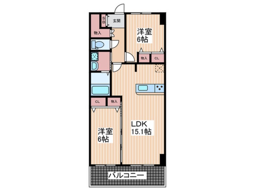 間取図 白島城北東亜ビル