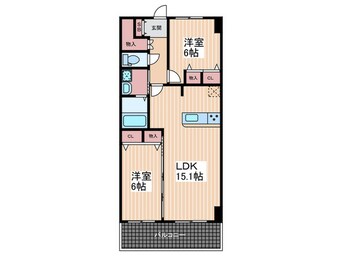 間取図 白島城北東亜ビル