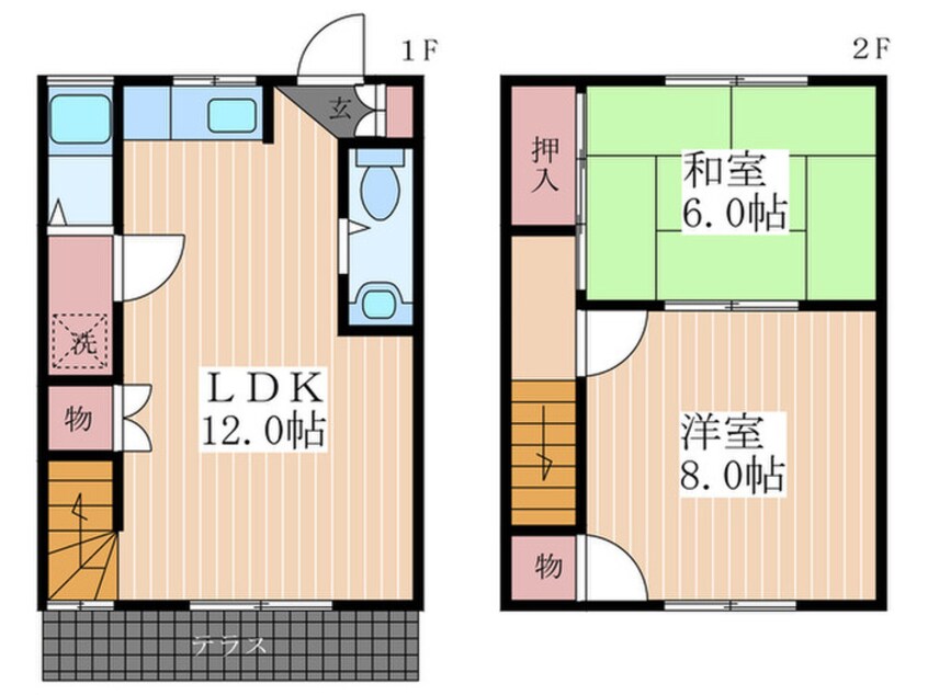 間取図 中越ハイツB棟