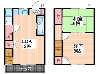 間取図 中越ハイツB棟