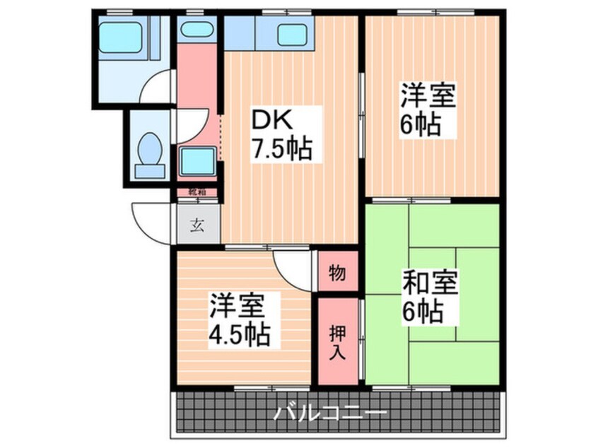 間取図 北谷ビル