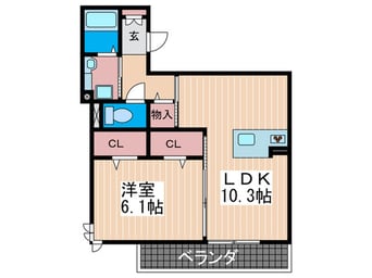 間取図 コリーヌ宮の町