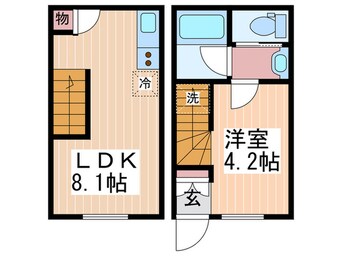 間取図 Casa Cozy 隅の浜