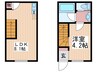 Casa Cozy 隅の浜 1LDKの間取り