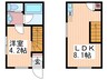 Casa Cozy 隅の浜 1LDKの間取り