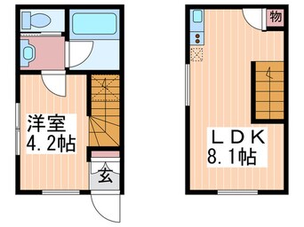 間取図 Casa Cozy 隅の浜