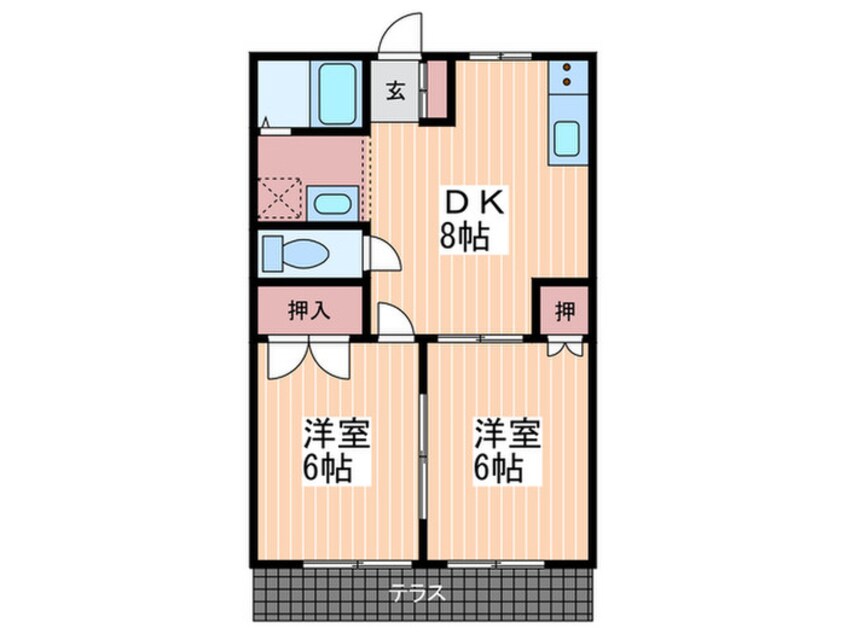 間取図 ピュアハウス皆賀