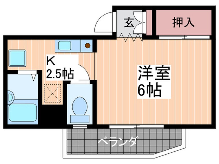 間取図 Ｋ1ハイム東雲