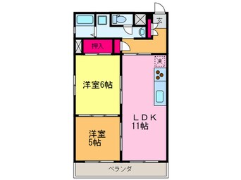 間取図 Ｋ1ハイム東雲