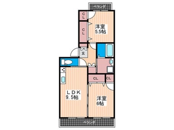間取図 グランメールA棟