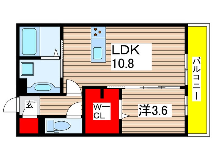 間取り図 カーサあき亀山　Ａ棟