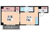 神川ニューマンション 1DKの間取り