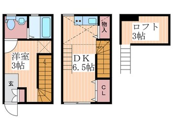 間取図 Casa Cozy コイン通り