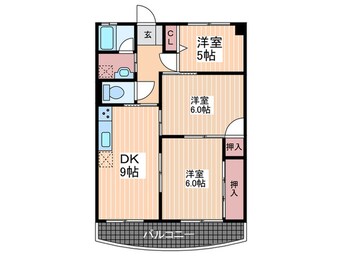 間取図 エーデル川内