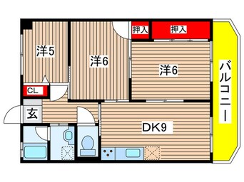間取図 エーデル川内
