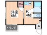 塚村ビル 1Kの間取り