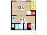 塚村ビル 1Kの間取り