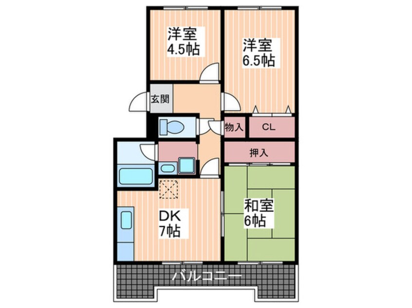 間取図 カサビアンカ海老園