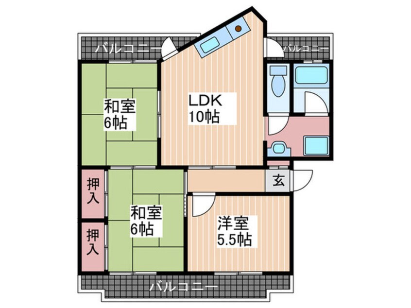 間取図 スワビル