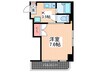 パルコーポ新宮 1Kの間取り
