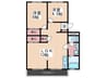 第２五揚ビル 2LDKの間取り