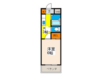 間取図 ボナハイツ川野