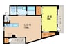牛田コーポラス(204) 1LDKの間取り