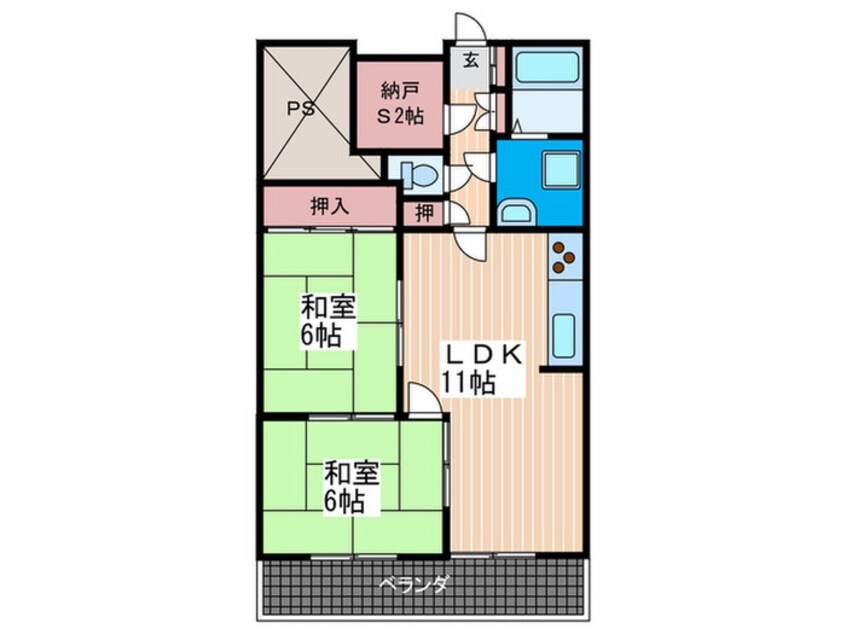 間取図 シャルム肥後