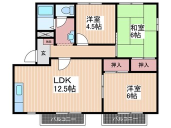 間取図 フレグランス宮戸田Ｂ棟