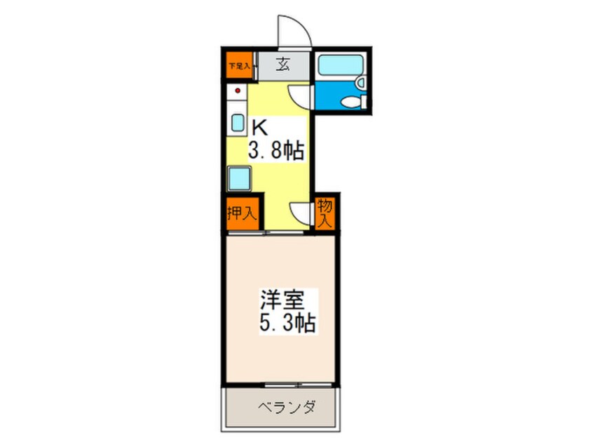 間取図 さちビル（横川）