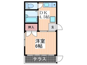 間取図 サンライズ矢賀B棟(103)