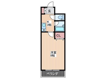 間取図 ステューディオ長束