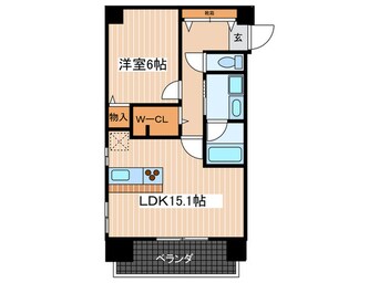 間取図 西十日市ＦＬＡＴＳ