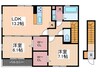 ダン・ルミエール 2LDKの間取り