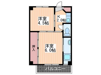 間取図 ビレッジハウス中野１号棟
