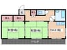 南家ビル 2DKの間取り