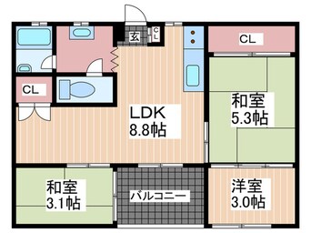 間取図 コーポ大宮