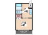 長森ビル 1Kの間取り