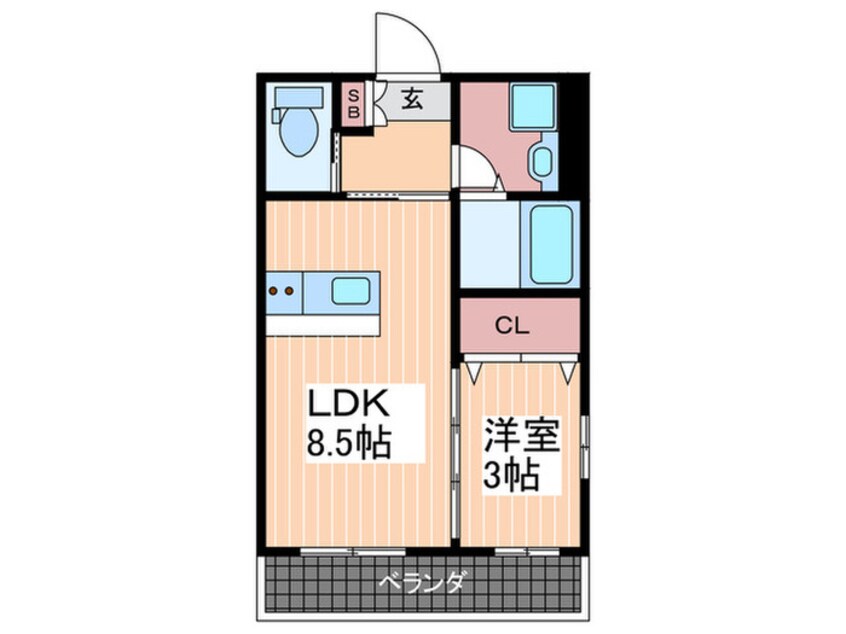 間取図 BOND BLD.Ⅱ