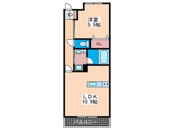 間取図 プランソレイユ石井城