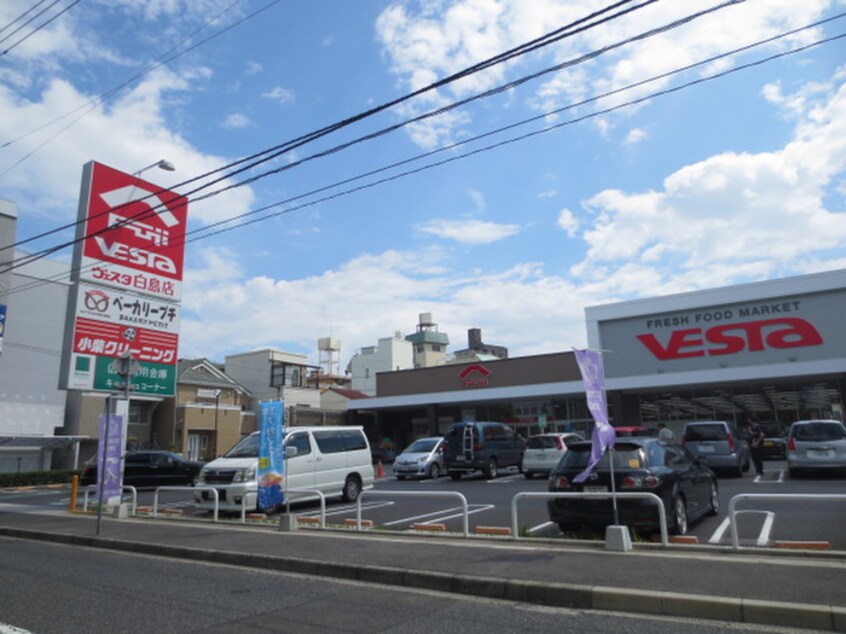 フジヴェスタ白島店(スーパー)まで240m ホワイトハイツ（４階）