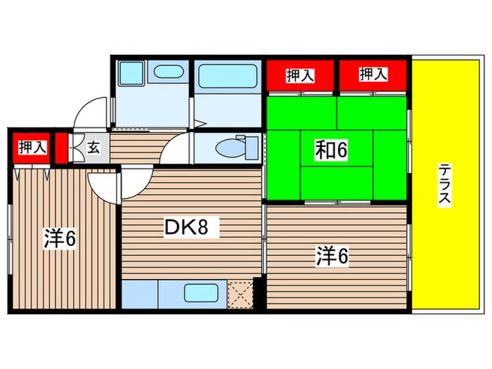 間取り図 ピュア小川