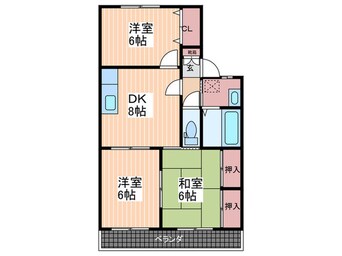 間取図 ピュア小川