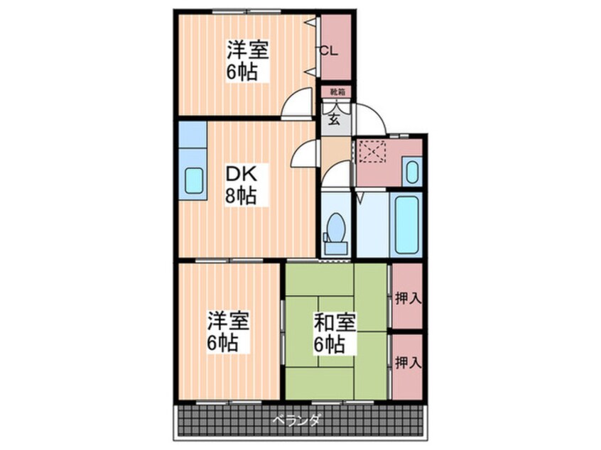 間取図 ピュア小川