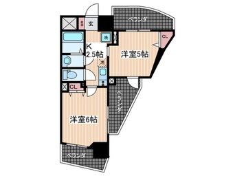 間取図 エルミタージュ安芸