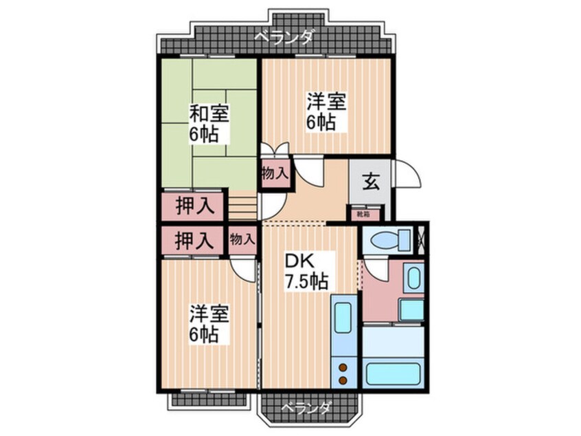 間取図 新納マンション