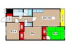 ファミリー香川 3LDKの間取り